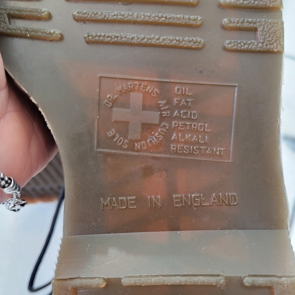 Dr Martens womens boots black leather smooth size 7 Made in England 1490 10 hole - Picture 6 of 10